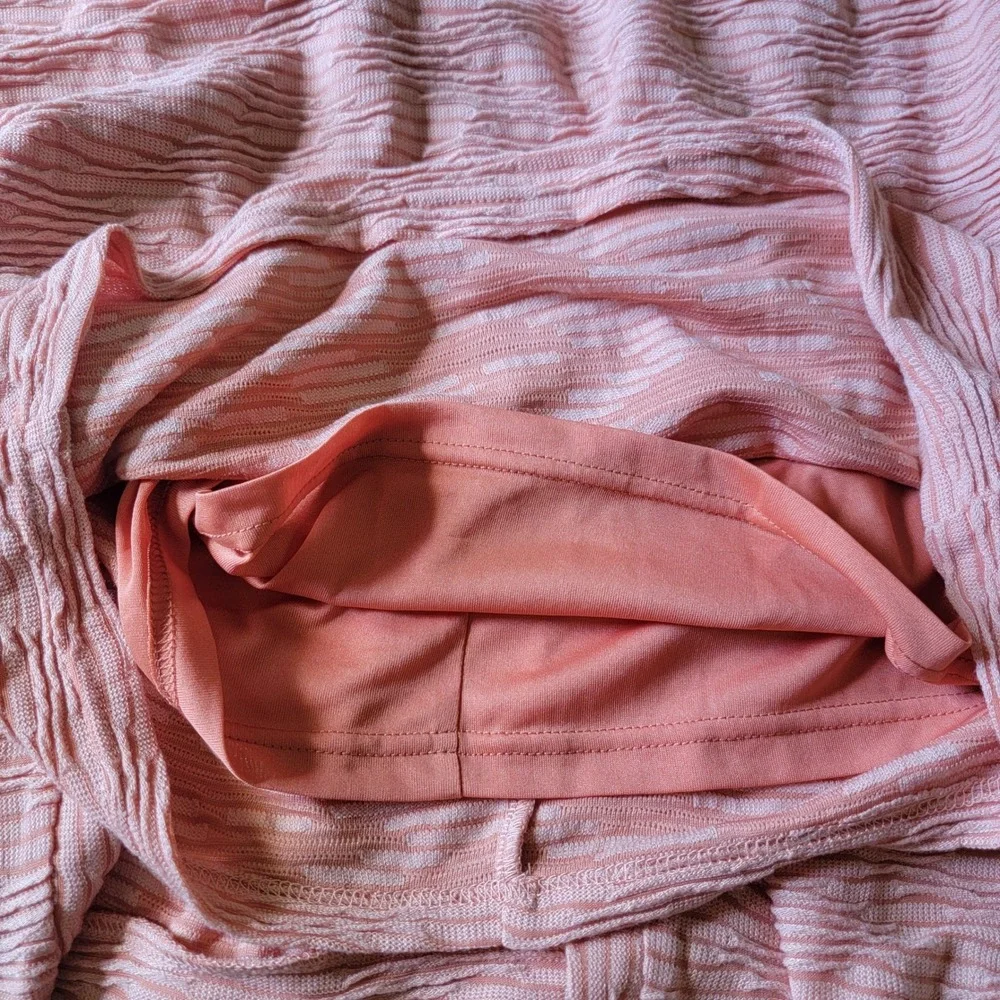 Walter Baker Matching Set Pink Textured Knit One Shoulder Dress Cardigan Medium